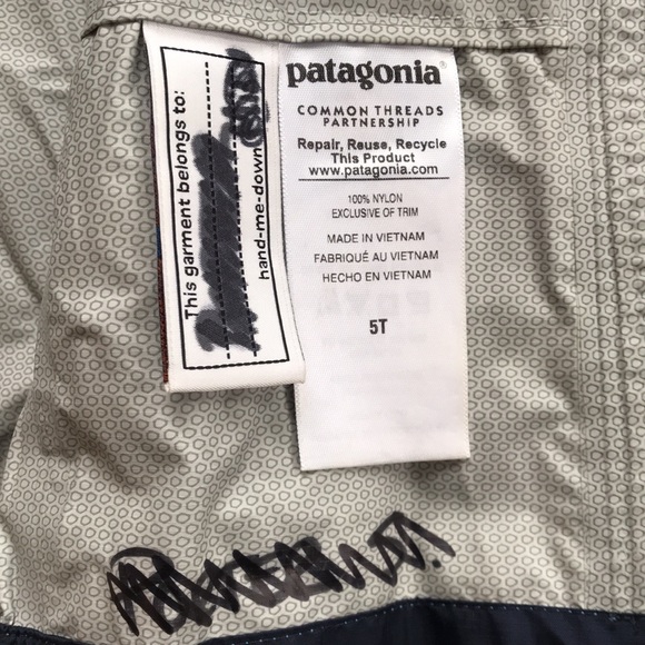 Patagonia H2No Rain Jacket (size 5T) - Picture 6 of 6